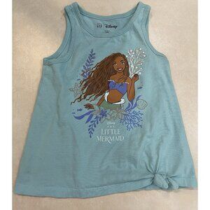 3/$15 SALE - Disney Live Action Little Mermaid Blue Tank Top Shirt Girls Sz 5T 5